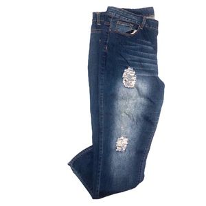 Rainbow Brand Distressed/Ripped Skinny Jeans 17/18